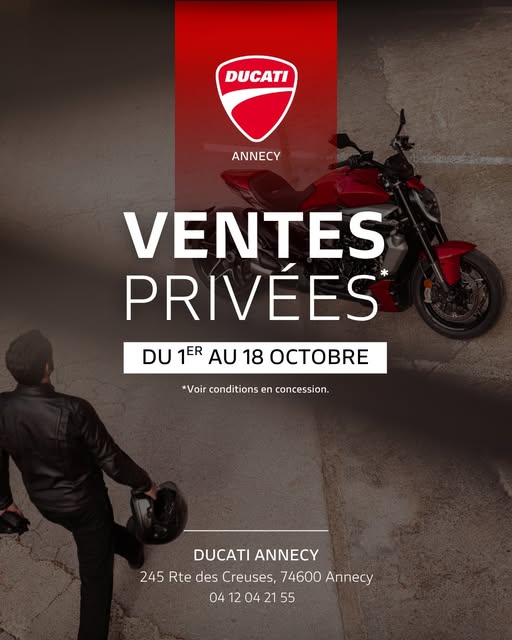 VENTES PRIVÉES – DUCATI ANNECY
